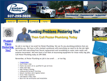 Tablet Screenshot of pesterplumbing.com